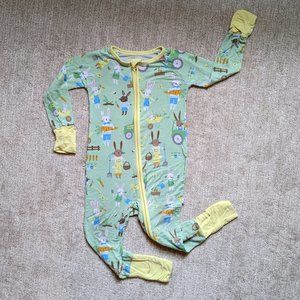 Little Sleepies Zippy - Pistachio Hop To It - 12-18m